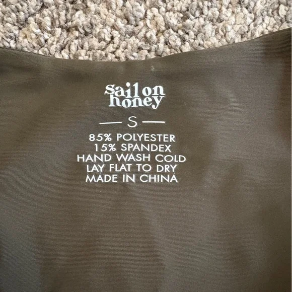 Green V-Neck Bodysuit - Picture 3 of 3